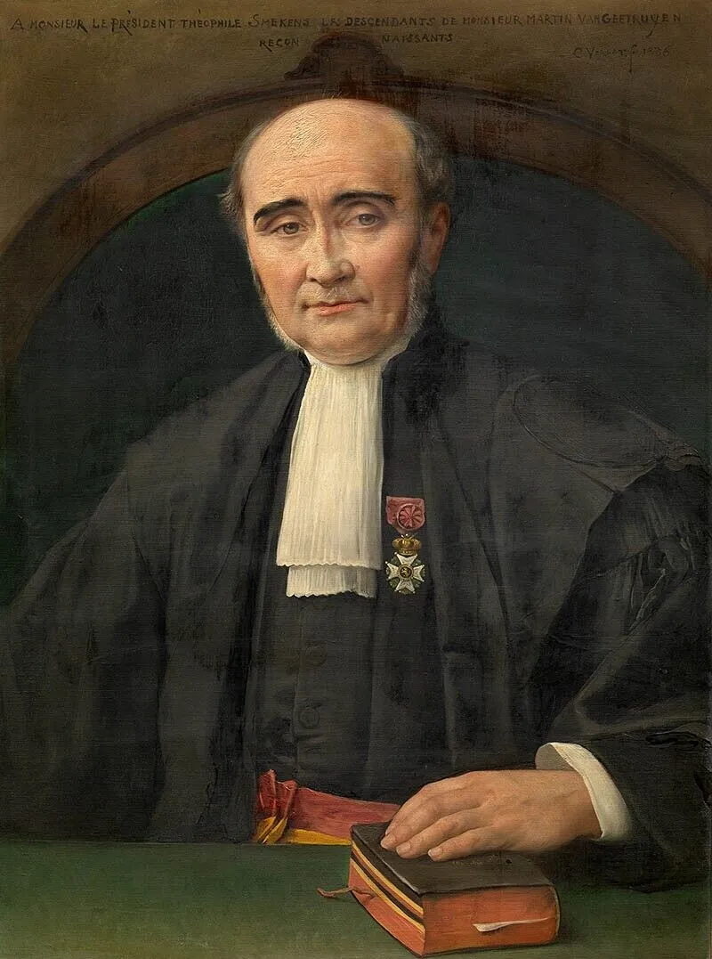 Portrait of Théophile Smekens, by Charles Verlat, oil
