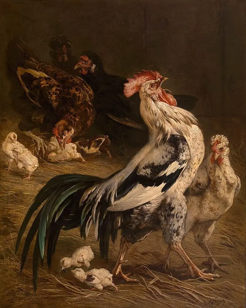The King of the Poultry Yard, by Charles Verlat