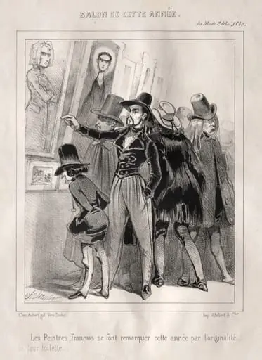 Les Peintres français se font remarquer cette année par l'originalité de leur toilette, by Charles Vernier