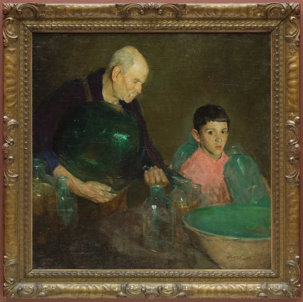 Refining Oil, by Charles Webster Hawthorne