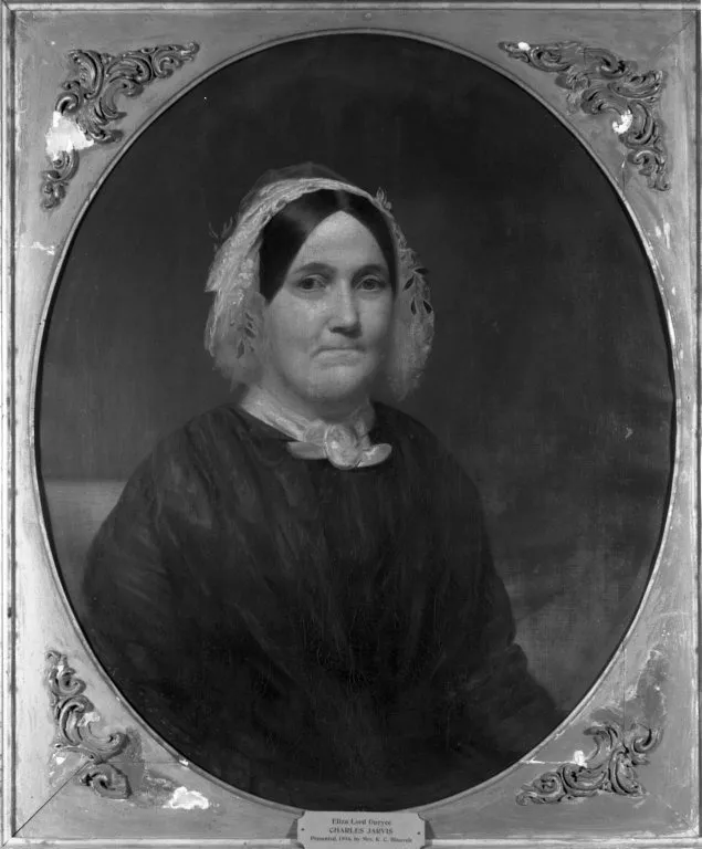Eliza Lord Duryee, by Charles Wesley Jarvis, oil, 1845