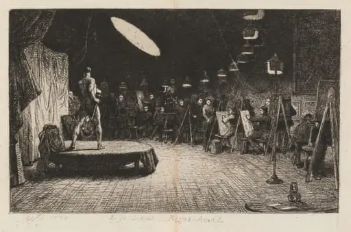 Life School Royal Academy, by Charles West Cope