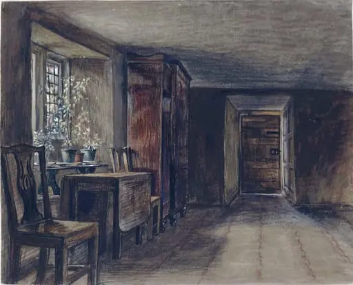 The Entrance Hall of Mortham Tower, Rokeby, Yorkshire, by Charles West Cope