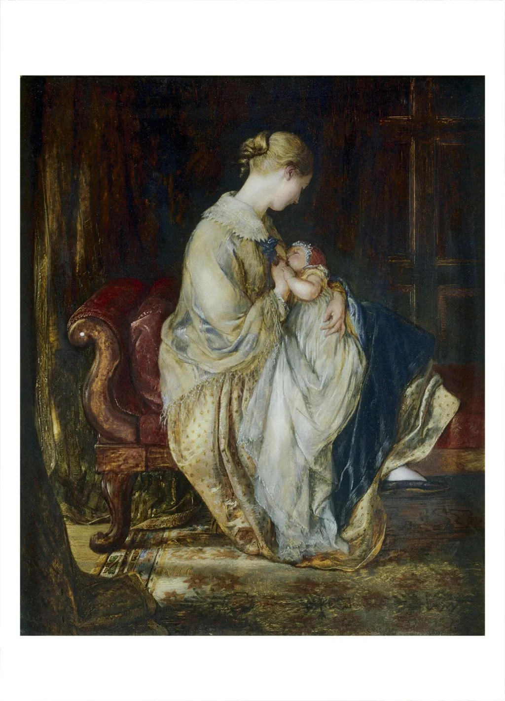 The Young Mother, by Charles West Cope, oil, 1845