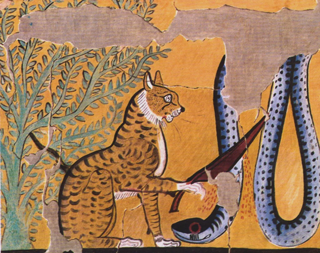 Cat Killing a Serpent, by Charles Wilkinson, unspecified