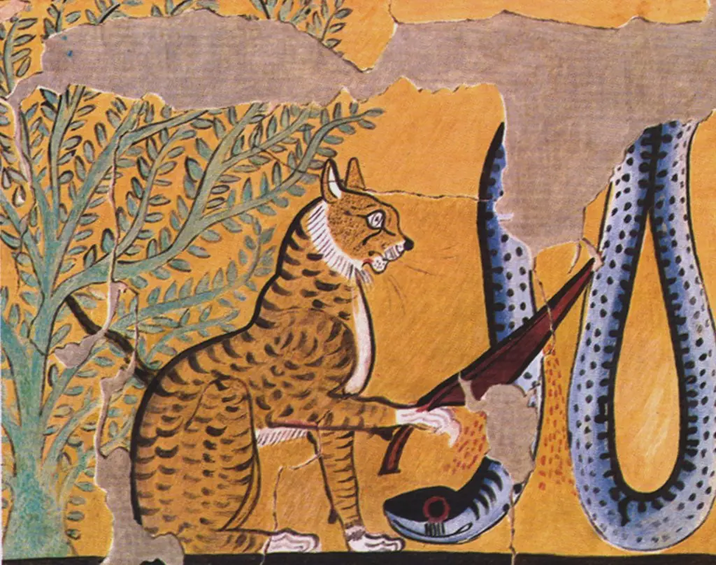 Cat Killing a Serpent, by Charles Wilkinson