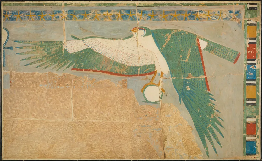 Facsimile of a falcon protecting the king, by Charles Wilkinson, unspecified