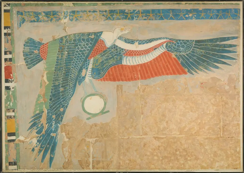 The Goddess Nekhbet, Temple of Hatshepsut, by Charles Wilkinson