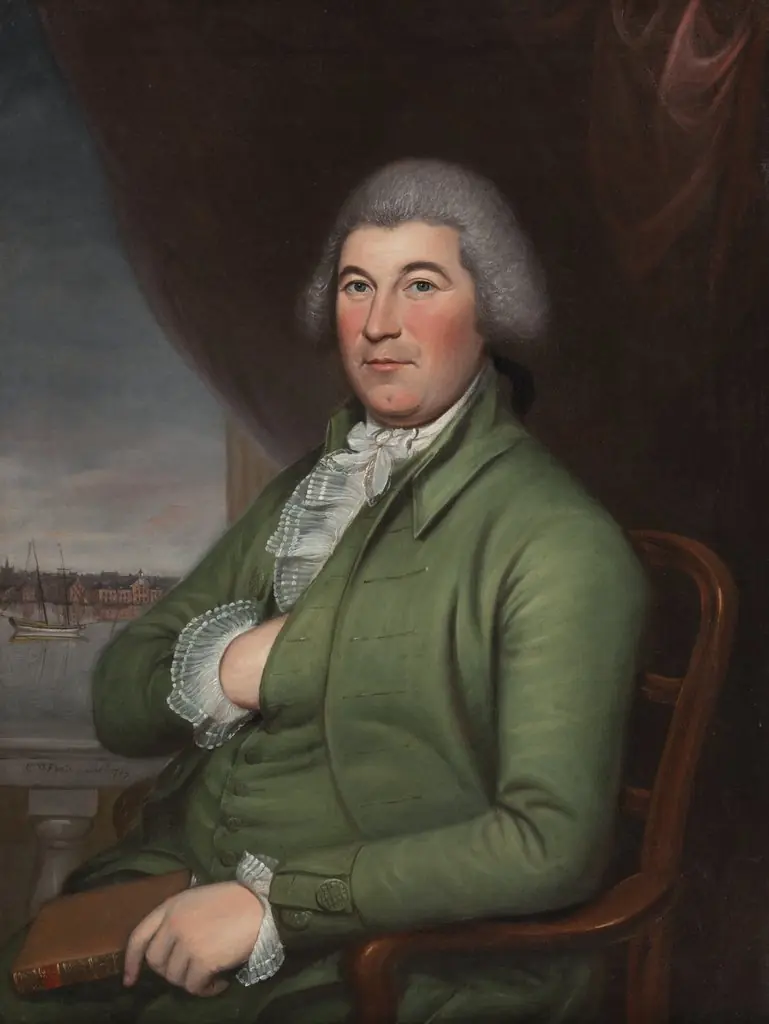 Christopher Hughes, by Charles Willson Peale