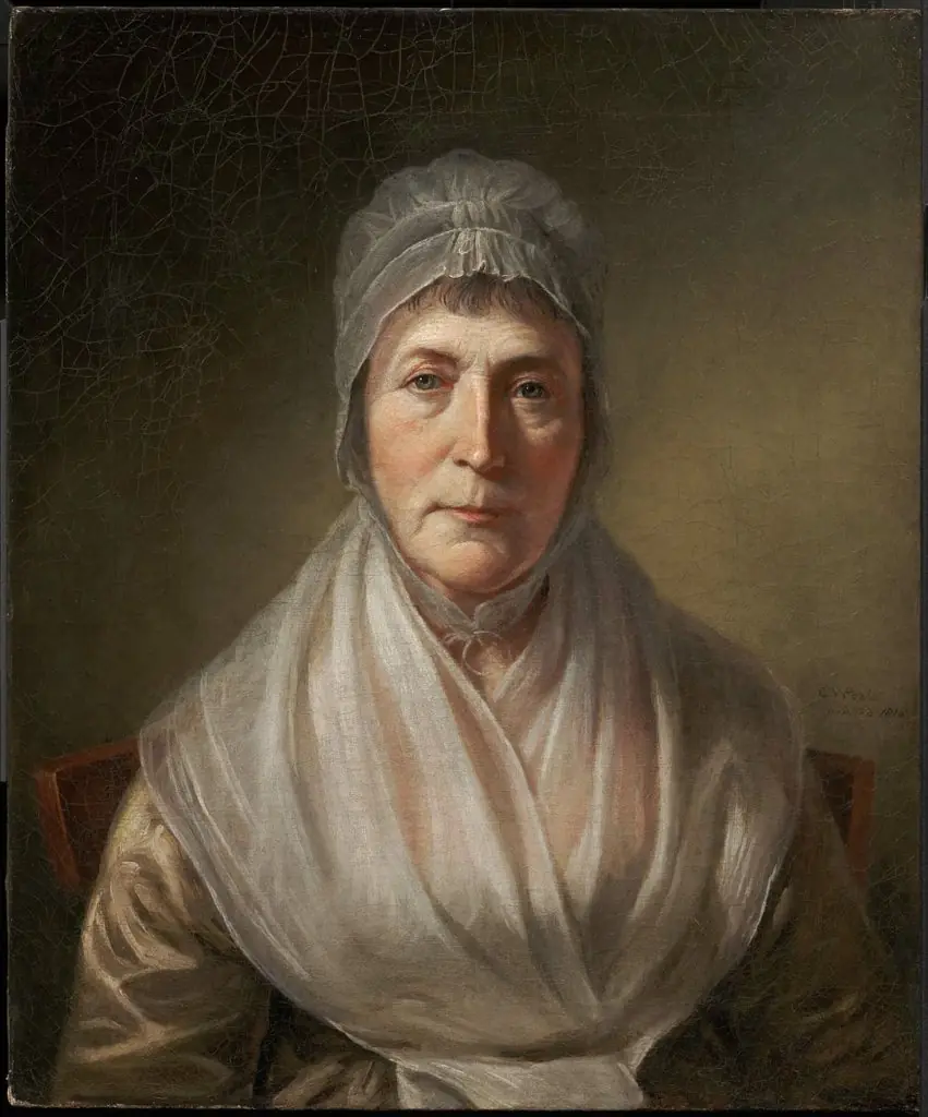 Mrs. Charles Willson Peale (Hannah Moore), by Charles Willson Peale