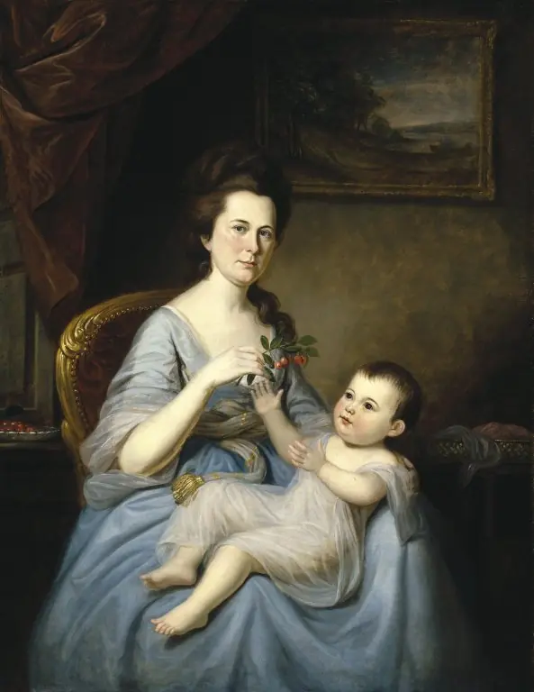 Mrs. David Forman and Child, by Charles Willson Peale