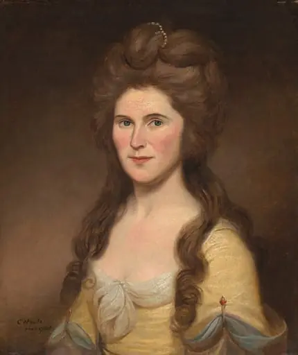 Rebecca Bryan White (Mrs. John White), by Charles Willson Peale
