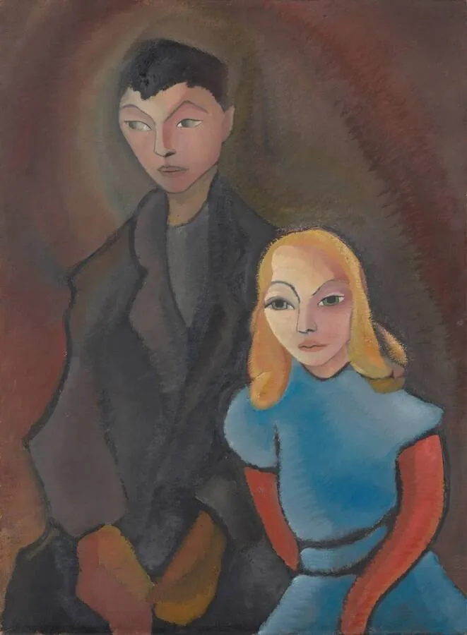 Twee kinderen, by Charley Toorop, unspecified, 1915