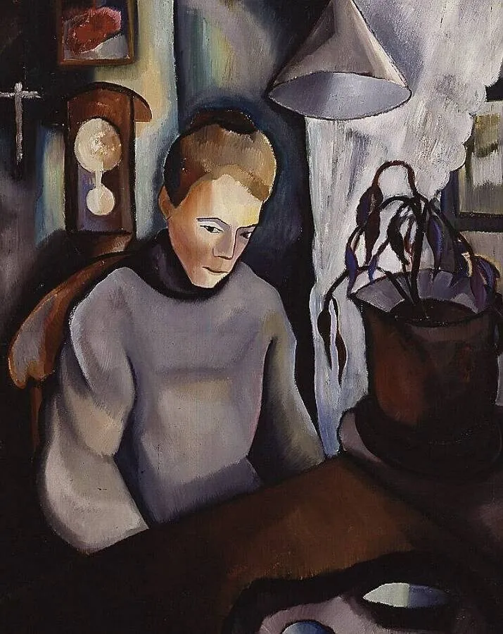 Vrouw in kamer, by Charley Toorop, unspecified, 1918