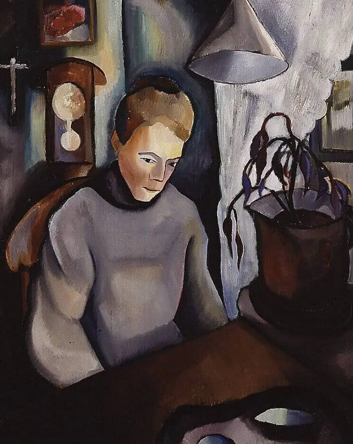 Vrouw in kamer, by Charley Toorop