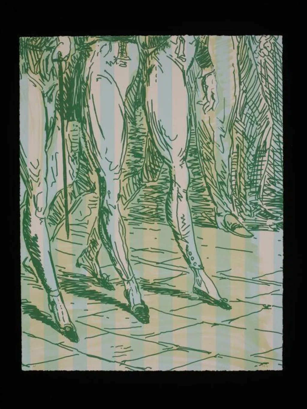 Promenade, by Charlie Billingham, ink, 2014