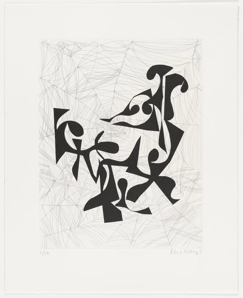 Untitled, by Charline von Heyl, ink, 2023