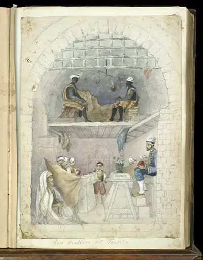 Fes [Fez] Makers at Tunis, by Charlotte Inglefield