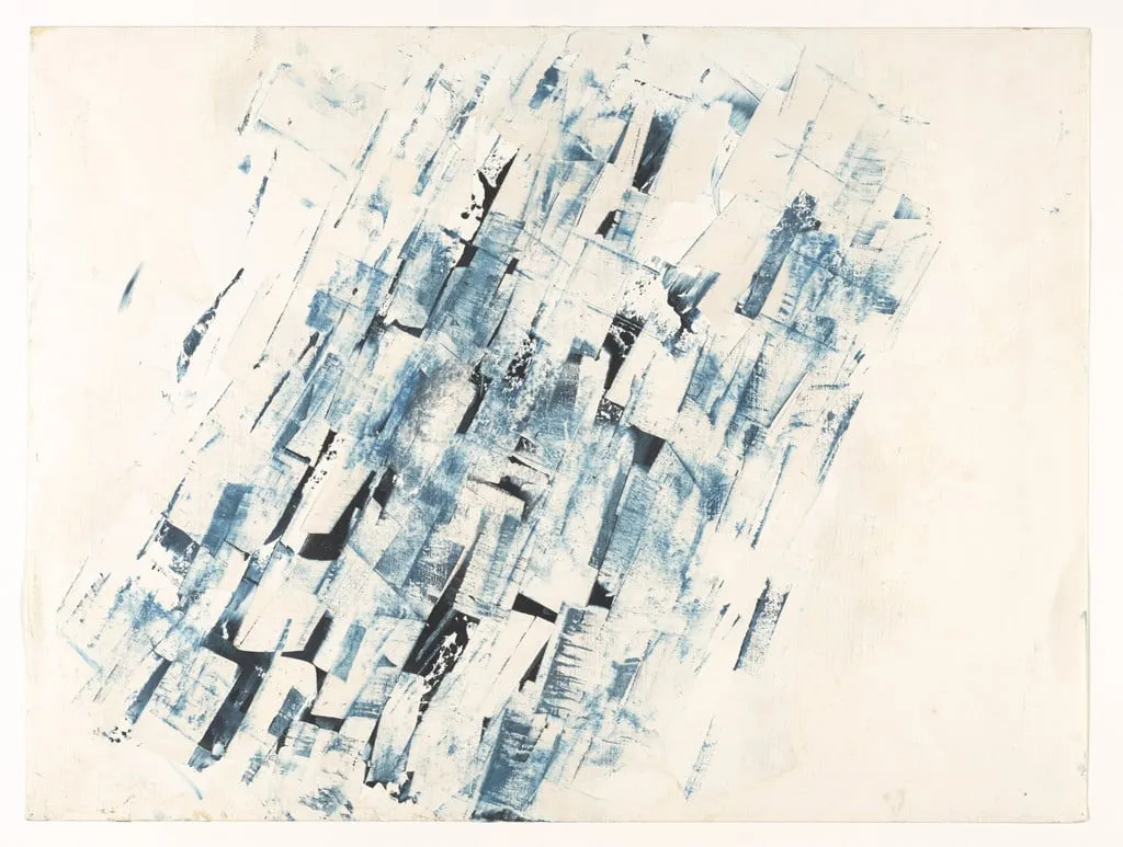 Untitled, by Charlotte Posenenske, oil, 1960