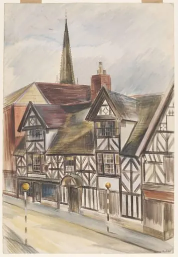 Old Houses, Cheadle, by Cheek