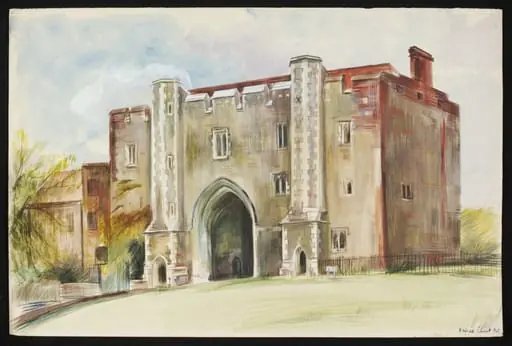 The Abbey Gateway, St. Albans, by Cheek