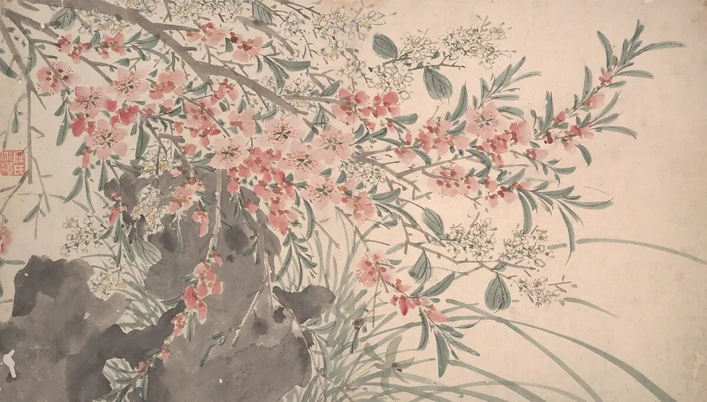 明 仿陳淳 雜花圖 冊|Garden Flowers, by Chen Chun, ink, 1540