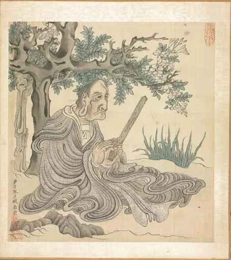 Paintings after Ancient Masters: A Lohan [after Guanxiu], by Chen Hongshou