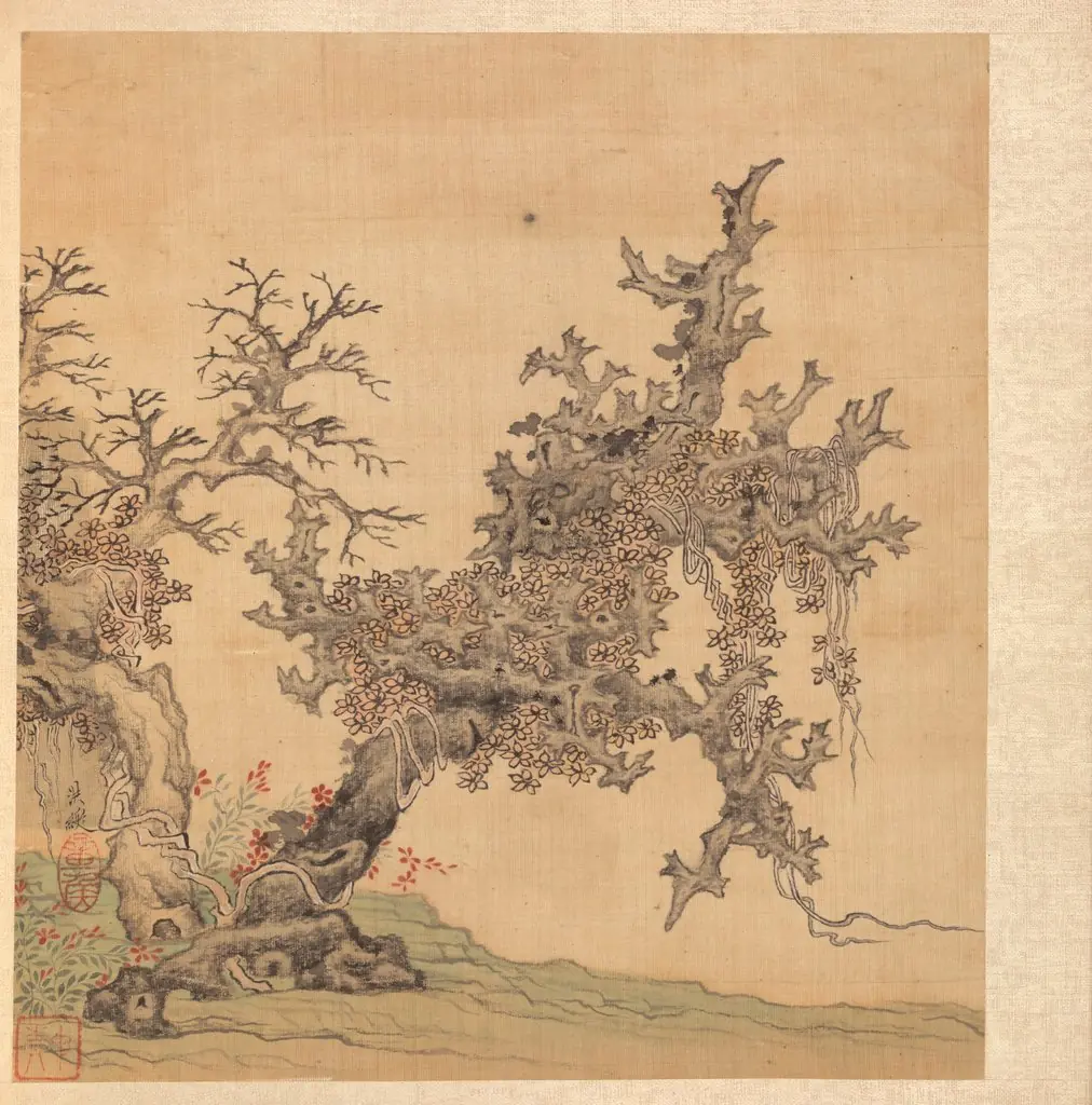 Paintings after Ancient Masters: An Ancient Tree, by Chen Hongshou