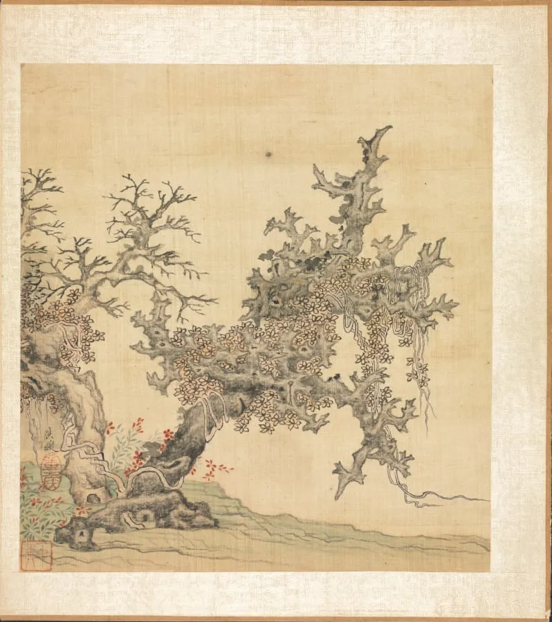 Paintings after Ancient Masters: An Ancient Tree, by Chen Hongshou, unspecified, 1625