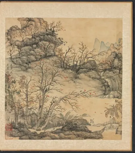 Paintings after Ancient Masters: Autumn Landscape, by Chen Hongshou