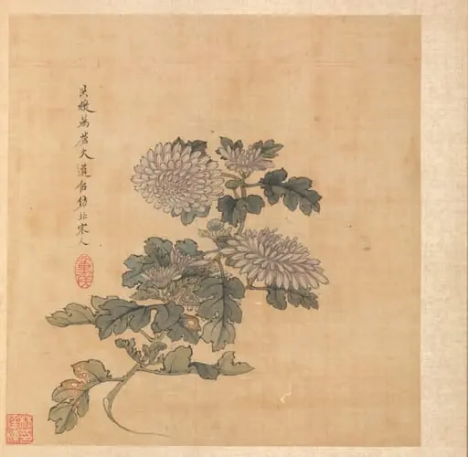 Paintings after Ancient Masters: Chrysanthemum, by Chen Hongshou
