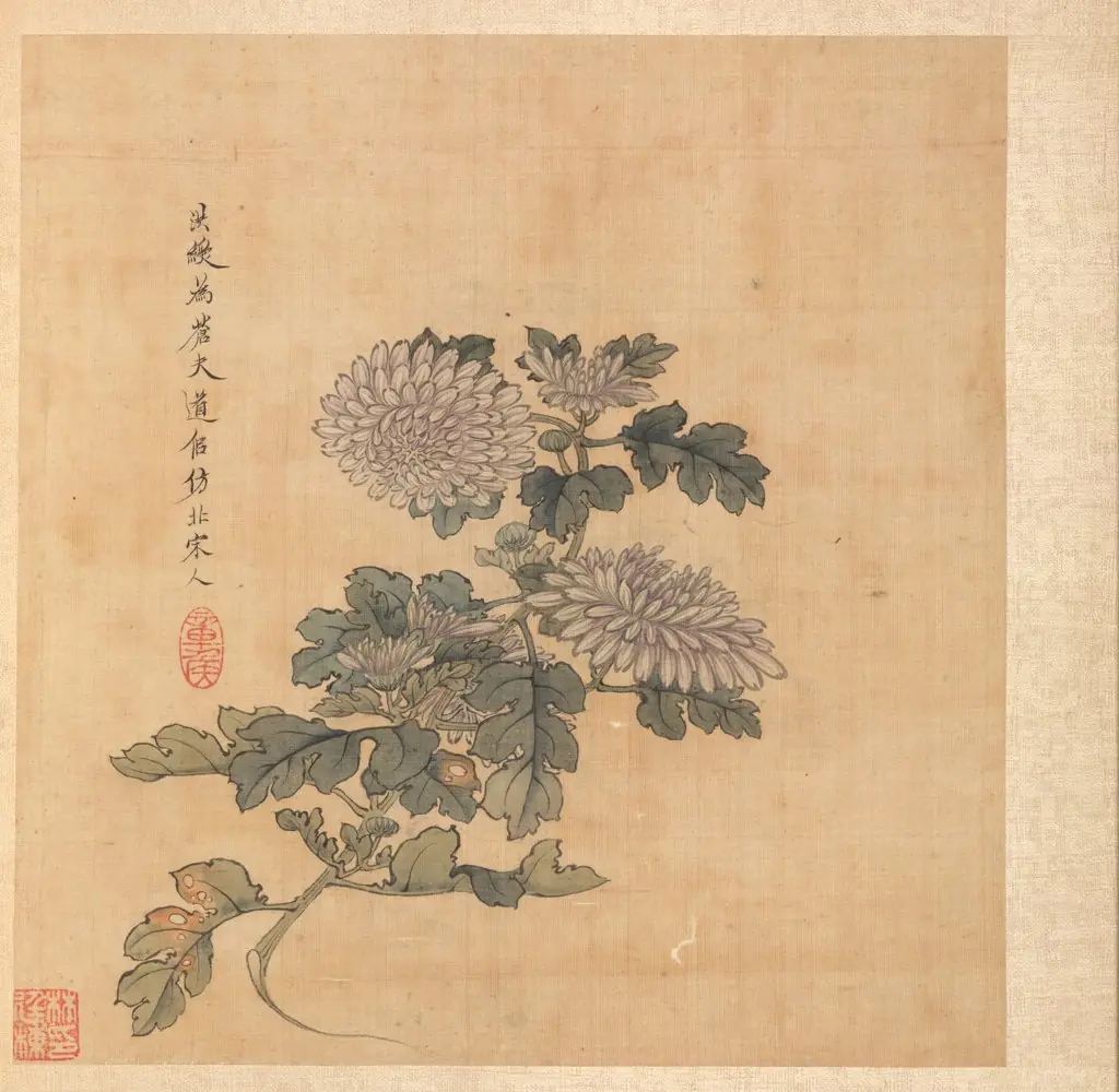 Paintings after Ancient Masters: Chrysanthemum, by Chen Hongshou