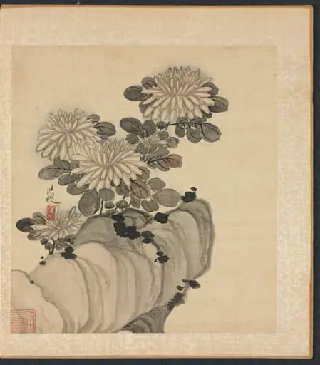 Paintings after Ancient Masters: Chrysanthemum and Rock, by Chen Hongshou