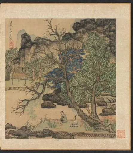 Paintings after Ancient Masters: Scholars in a Garden, by Chen Hongshou