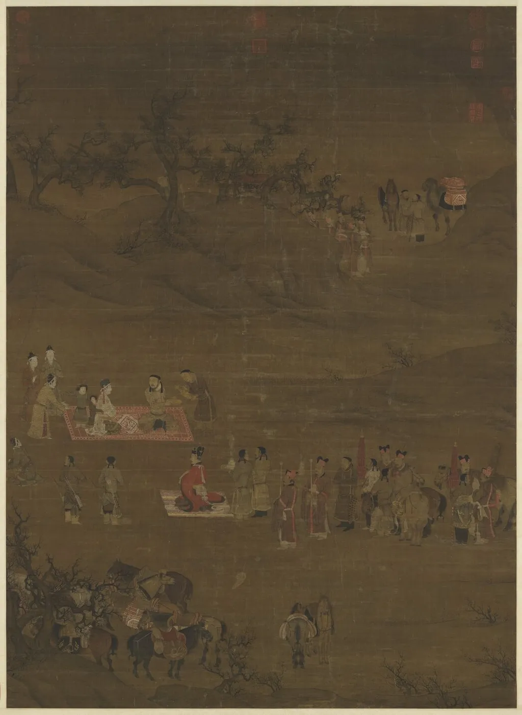宋陳居中文姬歸漢圖軸, by Chen Juzhong, unspecified, 1198