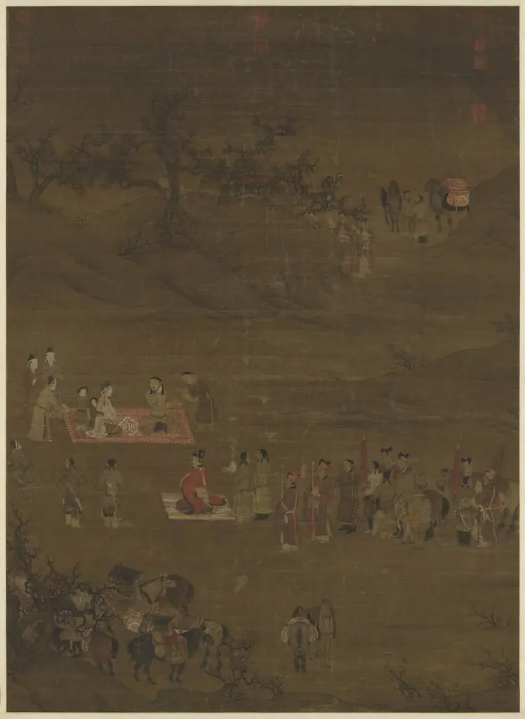 宋陳居中文姬歸漢圖軸, by Chen Juzhong