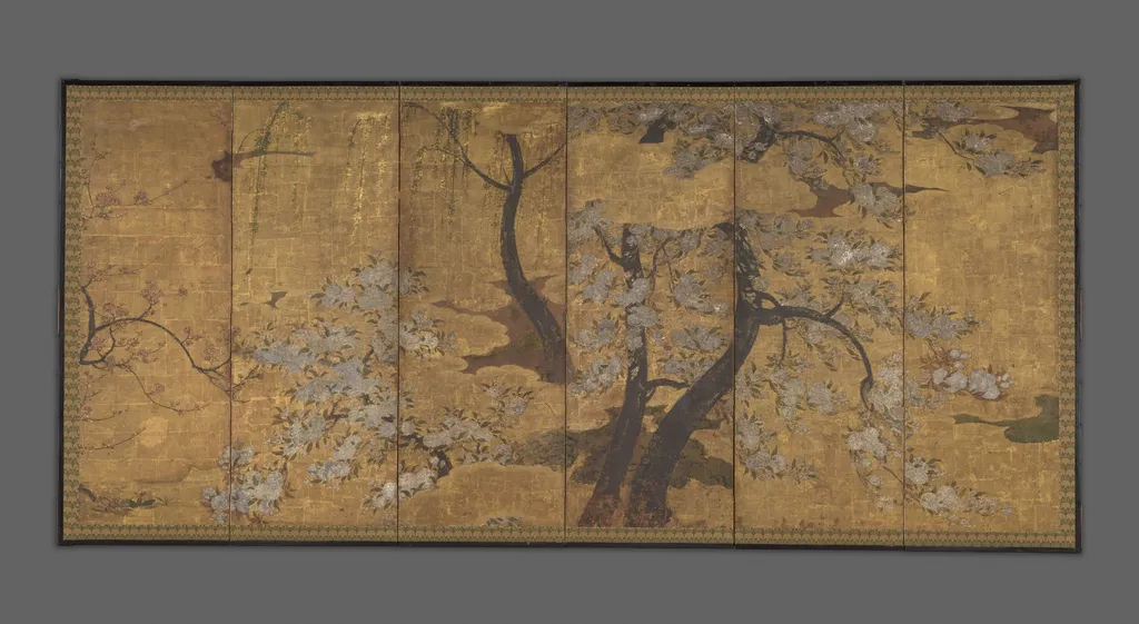 Cherry, Plum and Willow Trees, unspecified, 1616
