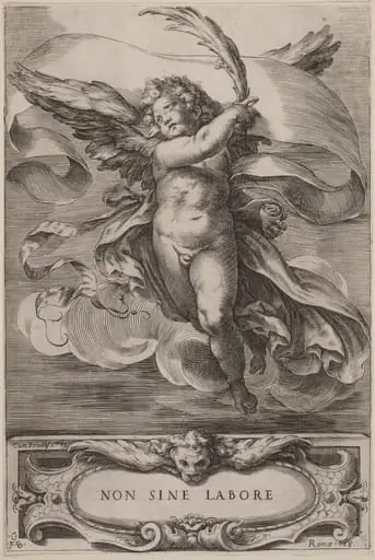 An Allegorical Figure: Non sine labore, by Cherubino Alberti