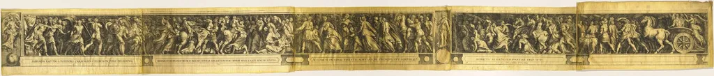 The Rape of the Sabine Women and The Triumph of Two Emperors, by Cherubino Alberti, ink, 1600