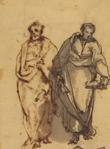 Two Draped Figures, by Cherubino Alberti