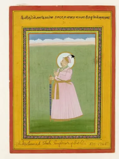 Emperor Muhammed Shah, by Chhajju Lal