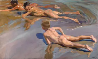 Chicos en la playa, by Joaquín Sorolla