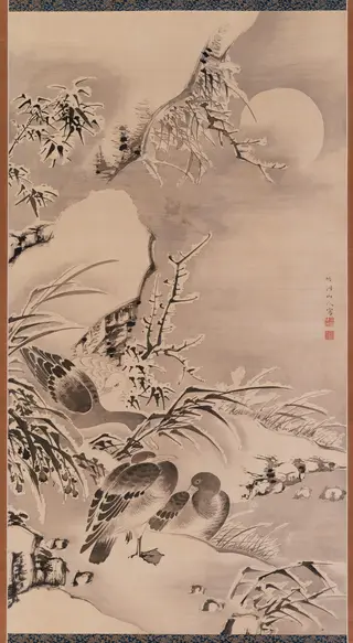 Ducks in the Winter Moonlight