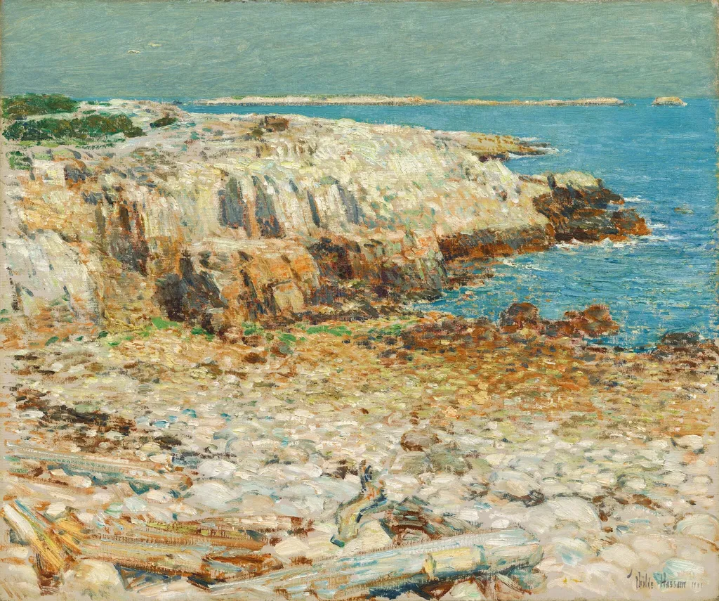 A North East Headland, by Childe Hassam, oil, 1901
