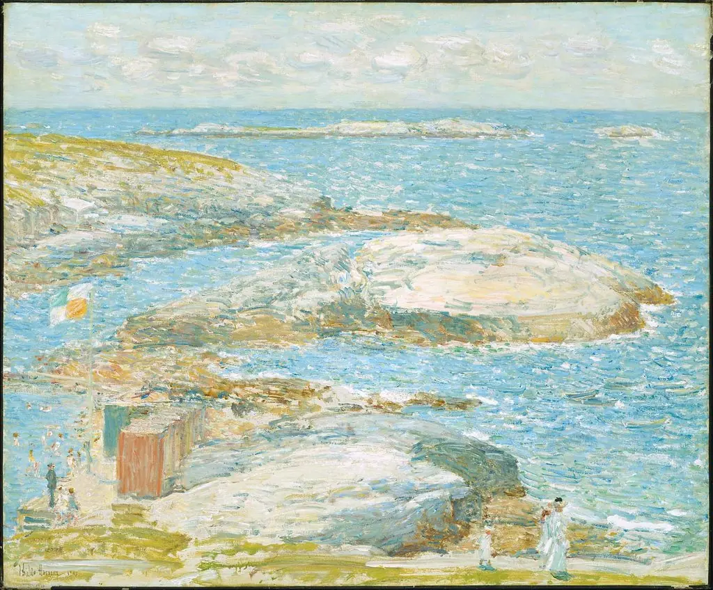 Bathing Pool, Appledore, by Childe Hassam