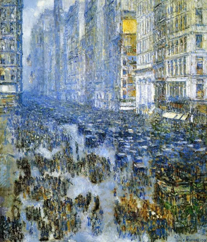 Fifth Avenue, by Childe Hassam, 1919