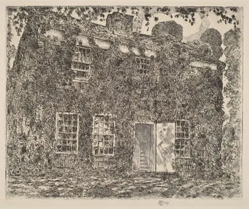 Home Sweet Home Cottage, No. 3, Easthampton, by Childe Hassam