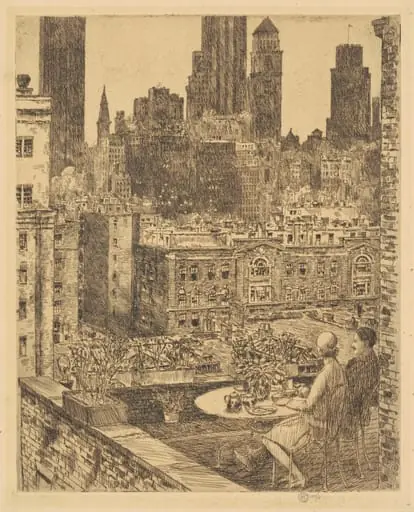 New York, 1931, by Childe Hassam