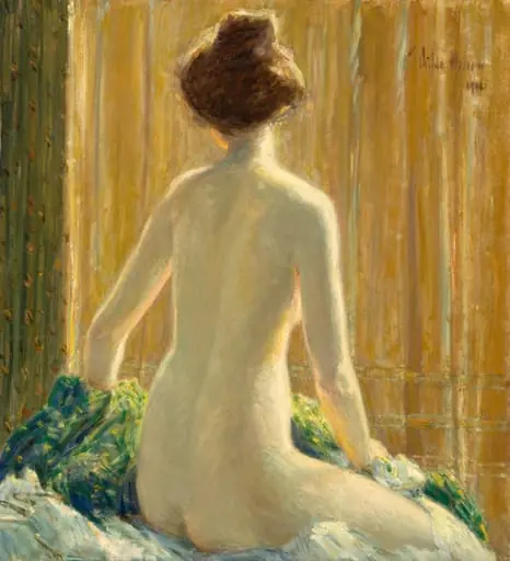 Nude Seated, by Childe Hassam