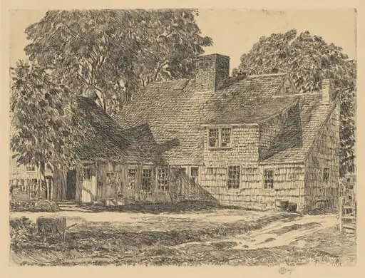 Old Dominy House, by Childe Hassam